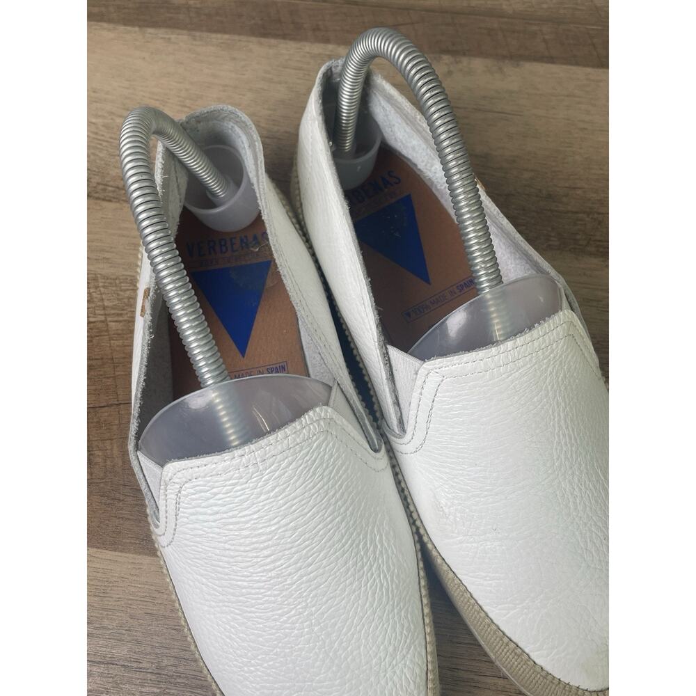 Verbenas Slip On Nuria Loafers Women's US 7.5 White Leather Casual Shoe Spain - Picture 6 of 8